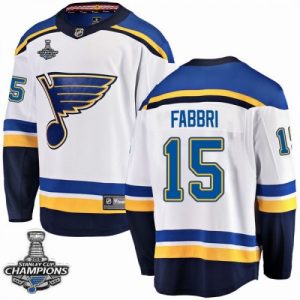 St. Louis Blues Trikot Robby Fabbri Weiß 2019 Stanley Cup Champions